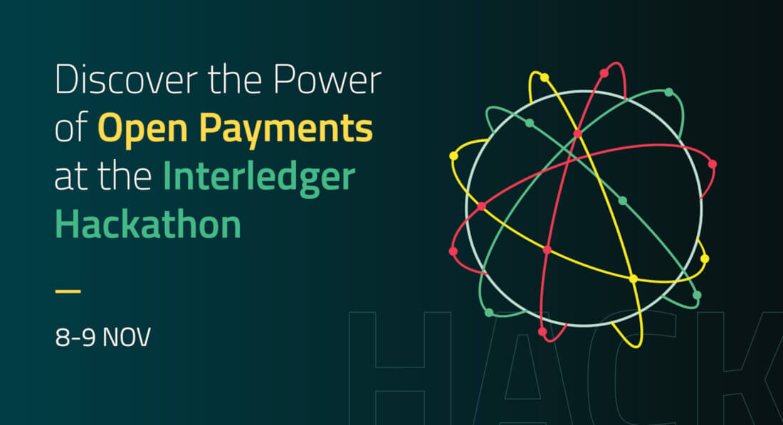 Hackathon Blog banner with the text: 'Discover the Power of Open Payments at the Interledger Hackathon'
